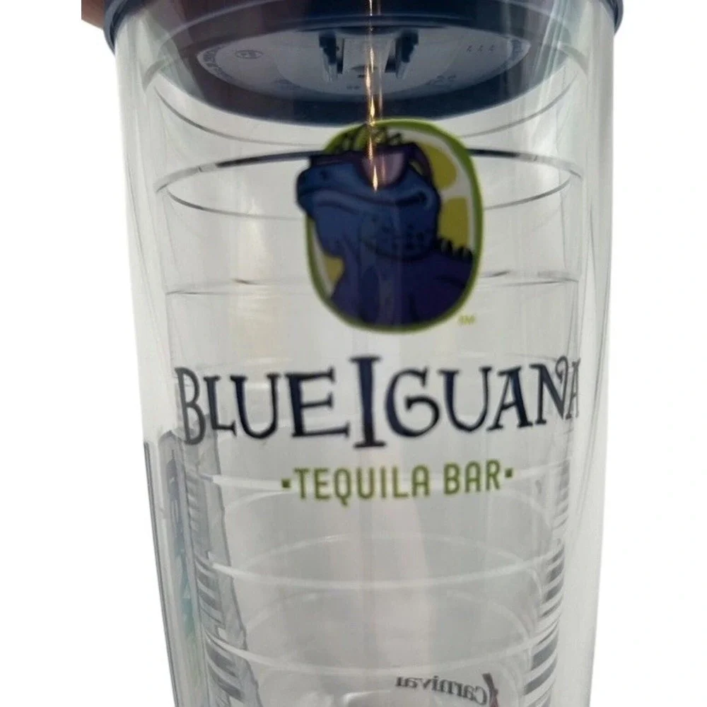 Tervis Carnival Cruise BlueIguana Tequila Bar‎ Tumbler 16oz w/ Lid Insulated Cup
